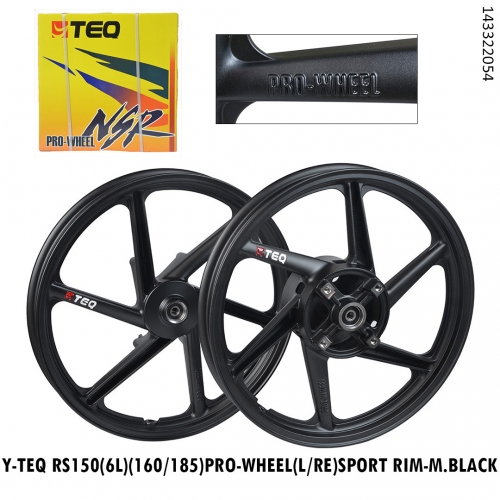 Y Teq Rs150 6l 160 185 Pro Wheel Logo Red Sport Rim Matt Black Y E Bikers World Sdn Bhd We Can Reach Wherever You Are Br No Need To Step Out From Your House