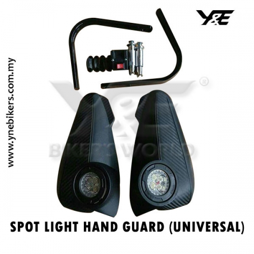 Spot Light Hand Guard Universal Y E Bikers World Sdn Bhd We Can Reach Wherever You Are Br No Need To Step Out From Your House