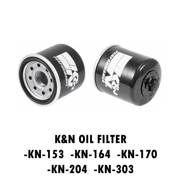 K&N OIL FILTER KN153/164/204/303 Y&E Bikers World Sdn Bhd We can